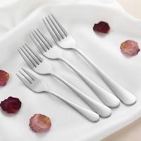 Ensemble de couverts ST Premium 410 en acier inoxydable poli miroir, couteaux, fourchettes, cuillères pour les réunions de famille, vaisselle d'extérieur
