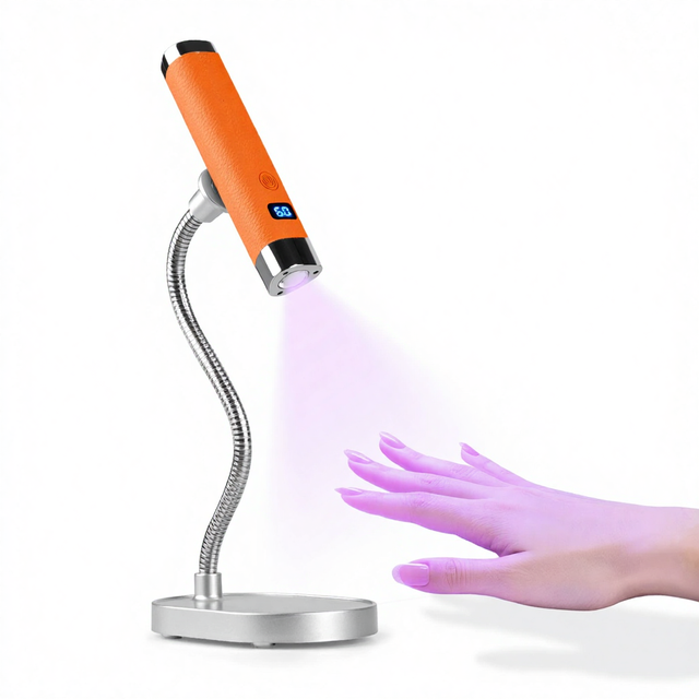 AI Intelligent Sensor Cordless High Power Handheld UV Gel Curing Lamp with USB Rechargeable Magnetic Bracket Mini LED Nail Lamp