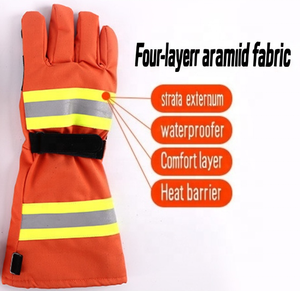 Gants ignifuges structurels en aramide, gants de protection robustes pour pompiers - Product Image 3