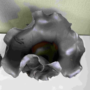 Juego de Jarrones de Cerámica Negros Tropicales para Flores, Jarrón Grande de Forma Irregular Inspirado en el Diseño Tropical para Decoración del Hogar - Product Image 4