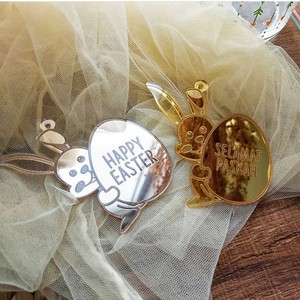 ของตกแต่งเค้กอีสเตอร์รูปกระต่ายอะคริลิค พร้อมน้ำผึ้งและของหวาน สำหรับตกแต่งขนมในวันหยุด - Product Image 2