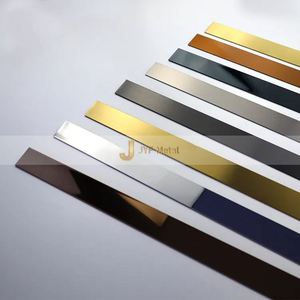 LL309 Bande de finition en acier inoxydable brossé doré pour carrelage, décoration intérieure d'appartement, design contemporain, installation facile - Product Image 3