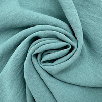 Tissu CEY léger et doux 100 % polyester, style rayé uni, épaisseur 150 cm, poids 150-170 GSM, pour vêtements féminins