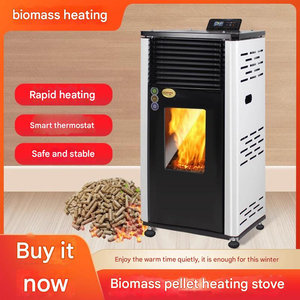 Caldera Inteligente Moderna de Biomasa para Calefacción, Chimenea de Leña con Control Remoto para Uso Doméstico y Comercial, Fuego Real - Product Image 2