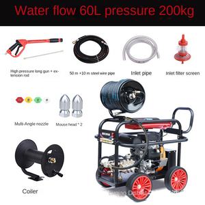 2 기통 고압 산업용 물총 새로운 디젤 파이프라인 준설 기계 하수구 청소 장비 220V 산업 - Product Image 6