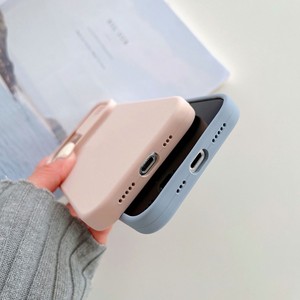 Custodia per telefono <span class=keywords><strong>con</strong></span> finestra scorrevole in microfibra e logo, per <span class=keywords><strong>iPhone</strong></span> 15 14 13 12 <span class=keywords><strong>11</strong></span> Pro Max Plus, in silicone antiurto, colore puro, design creativo e alla moda - Product Image 4