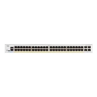 Cisco Switch Catalyst C1200-48T-4X 48 Port Gigabit Layer 2 Managed Switch 4x1/10G SFP+ Uplink 176Gbps 130.94Mpps Tanpa Kipas untuk Kampus