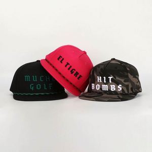 Wholesale Custom High Quality 5 Panel <b>Mens</b> Structured 3D Embroidery Logo Cotton Twill <b>Flat</b> Bill Hip Hop Rope Snapback <b>Cap</b> Hat - Product Image 1