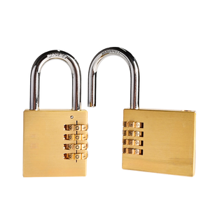 Cadenas antivol en laiton Anin 60 mm avec logo personnalisé, combinaison à 4 chiffres, roulement à billes carré, pour bagages, casiers, coffres et entrepôts - Product Image 4