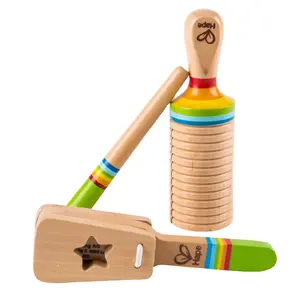 Hape节奏套装天然木制乐器玩具为孩子
