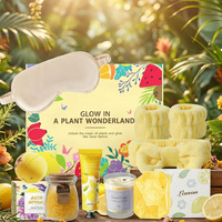 Zitronenduft Exquisites Spa-Badegeschenkset Duftkerze Duschgel-Set Valentinstag Muttertag Damen Entspannungs-Kit für Zuhause