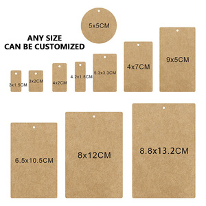 Tùy chỉnh <span class=keywords><strong>kraft</strong></span> giấy treo thẻ sinh thái thân thiện có thể tái chế phân hủy sinh học quần áo giày may mặc nhãn - Product Image 5