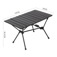 Table de camping pliante compacte ultra-légère en aluminium portable de haute qualité pour l'extérieur