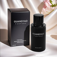 Bouteille de Parfum Vide Ronde en Verre 100ML pour Homme avec Atomiseur à Sertir et Bouchon Magnétique