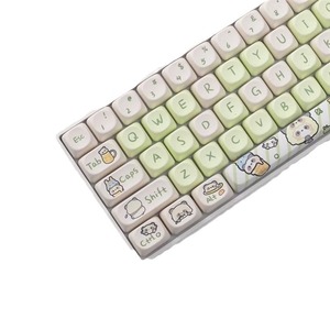 Claviers Panda en PBT, hauteur Moa, sublimation thermique sur cinq faces, mignons, personnalisés, ensemble complet, anglais, universels - Product Image 2