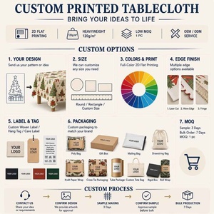 ผ้าปูโต๊ะพลาสติกแบบใช้แล้วทิ้ง OEM กันน้ำและกันน้ำมัน สำหรับงานวันเกิดและงานเทศกาล - Product Image 5