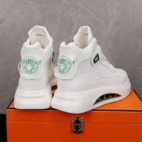 Chaussures montantes de streetwear tendance pour hommes, blanches, à lacets, antidérapantes, avec amorti, baskets de luxe, chaussures de sport décontractées de créateur