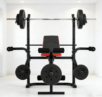 Banc de musculation pliable réglable Maibu Fit MB-1001, équipement de gym, cadre en acier allié, support de poitrine pour poids libres, provenant directement de l'usine
