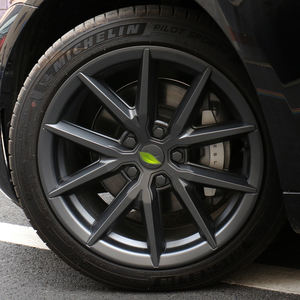 Cubierta de rueda para Tesla Model 3, <span class=keywords><strong>18</strong></span> <span class=keywords><strong>pulgadas</strong></span>, color negro mate, compatible con mejora (4 Uds.), estilo AMG, 2013-2018, Modelo 3 - Product Image 2