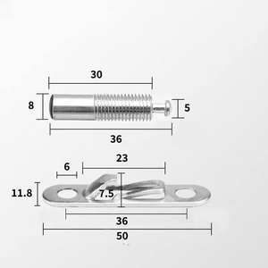 Connecteurs de panneaux invisibles en acier au carbone sans perçage, deux-en-un, pour armoires et placards, design moderne et simple, marque GQK, robustes - Product Image 1