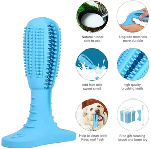 Escova de dentes de borracha natural para cães, escova de dentes resistente a mordidas, brinquedo de mastigar, escova de dentes divertida para limpeza - Product Image 3