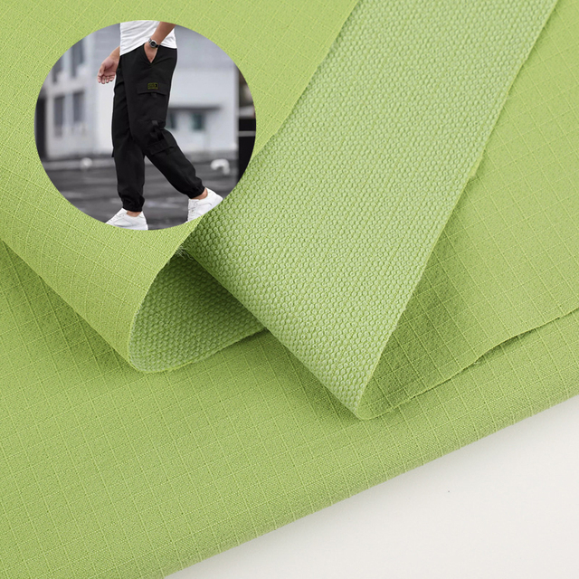 94% Polyester 6%Spandex Elastane Micro Stretch Ripstop Dobby Jacquard Mountaineering Pants Fabric for Men Climbing Fabric