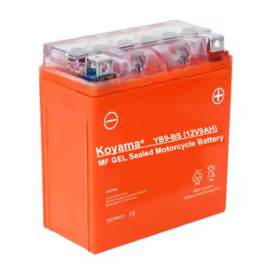 12V 9Ah moto batterie Gel/AGM YB9-BS démarreur automatique Durable pour bateau/ATV sans entretien batterie plomb-acide <span class=keywords><strong>Koyama</strong></span> OEM - Product Image 4