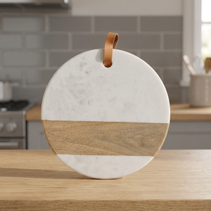 Tabla de cortar de mármol para verduras, tabla de cortar para cocina, restaurante, bloques para cortar pollo, bandeja para servir pizza - Product Image 2