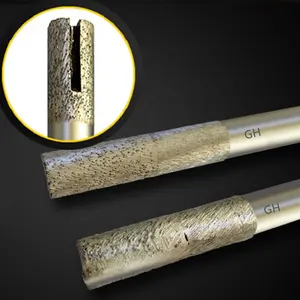 CNC taş freze alt oluklu gravür aracı sinterlenmiş elmas yönlendirici bit granit mermer için