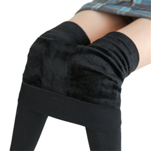 Leggings caldi da donna invernali <span class=keywords><strong>in</strong></span> <span class=keywords><strong>velluto</strong></span> tinta unita a vita alta Sexy 200g Leggings <span class=keywords><strong>in</strong></span> pile addensato - Product Image 1