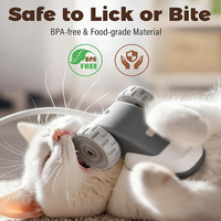 Jouet pour chat interactif 3 en 1 à succès, souris automatique à 2 vitesses, jouets pour chat avec 2 plumes suspendues pour le jeu automatique du chat
