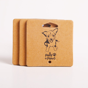 Chất Lượng Cao Thẻ Giấy Dày Cho Pet Nguồn Cung Cấp In Giấy Tag Thẻ Màu Kraft Thẻ Giấy - Product Image 1