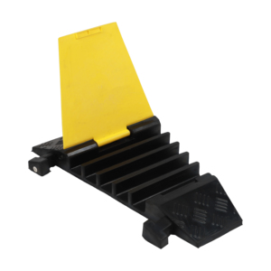 आसान प्लेसमेंट और हटाने भारी शुल्क 900*500*50 मिमी 5 चैनल रोड रबर फर्श केबल रक्षक गति बंप - Product Image 2