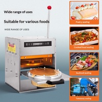 Machine à sceller manuelle 220V pour boîtes à lunch en aluminium, conteneurs thermiques et emballages jetables en aluminium/papier