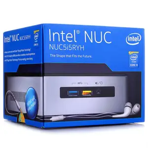 Orijinal intel core i5 5th gen Intel NUC NUC5RYH Mini PC i5-5300U HTPC oyun mini pc için