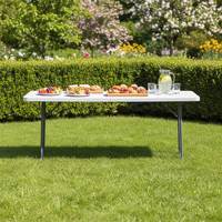 Table de formation pliante moderne en plastique HDPE pour l'extérieur, la salle à manger, l'école, l'hôtel et l'hôpital - Légère et résistante aux UV