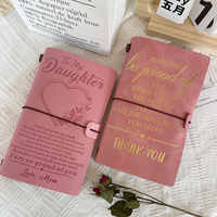 Carnet de voyage/Agenda vierge en cuir PU avec logo en relief, personnalisable, format A5/A6, pour sublimation DIY, vente en gros, idéal pour cadeau