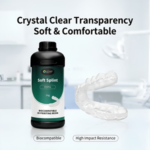 <span class=keywords><strong>Resina</strong></span> LEYI DSP01 Biocompatibile ad Alta Trasparenza per Stampanti 3D Dentali, per Splint Oclusali e Guide Chirurgiche LCD DLP 1kg - Product Image 1