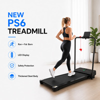 Tapis de marche pliable, capacité 150 kg, moteur sans balais, tapis de course électrique compact, pour sous le bureau, maison, bureau, équipement de gym
