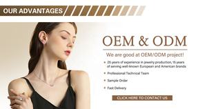 Изготовленный на заказ ювелирный логотип ожерелье производитель 14K 18K Halskette Настроить кролик 925 серебряные ожерелья серьги кольцо латунь кулон - Product Image 3