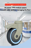 TPR Tous les styles Fournisseur de roulette d'hôpital Fabrication de pièces de lit d'hôpital Équipement de roulette médicale