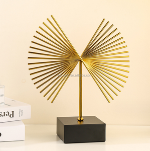 Hiện đại thủ công bằng kim loại bức tượng chất lượng tốt kim loại văn phòng trang trí trang trí nội thất sáng tạo trang trí nội thất nghệ thuật trừu tượng tượng với cơ sở - Product Image 2