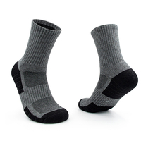 Chaussettes unisexes pour hommes, confortables, de qualité supérieure, personnalisées, pour le patinage, la randonnée, la marche, l'hiver, avec un coussin en laine mérinos extra chaud