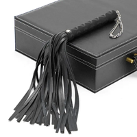 Luxe SM PU cuir esclave adulte jeu de sexe fessée fouet Flogger pagaie fétiche poignée fouet adulte jouets érotiques Bondage Gear