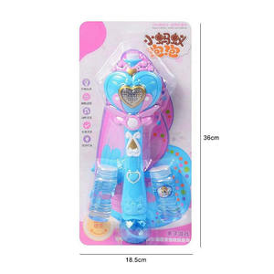 Baguette à bulles entièrement automatique avec ailes, lumières et musique, démarrage à une touche, bleu rose, 2 flacons de 50 ml, jouet d'été pour l'extérieur, cadeau pour enfants - Product Image 5