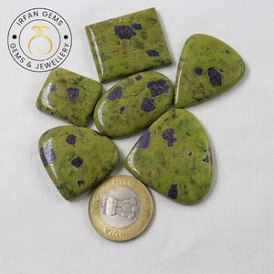 Lot en gros de cabochons en Atlantisite Stichtite 100% naturelle de haute qualité, pierres précieuses brutes de guérison pour la fabrication de bijoux - Product Image 5