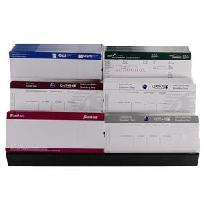 Billets d'avion en carton de carte d'embarquement thermique à impression personnalisée réservant une carte d'embarquement de compagnie aérienne de 82.55mm x 203.2mm - Product Image 4