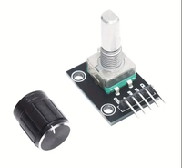 Kit Potensiometer Merek Asli, Tombol Putar 360 Derajat, Modul Encoder KY-040, Sensor Brick, Saklar, Papan Pengembangan, Pin