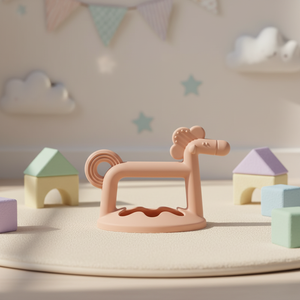 Mordedor de Silicona con Diseño de Animalito, Seguro para Alimentos, Flexible, Juguete Sensorial para la Dentición, Mordedor Molar para Bebés, Regalo - Product Image 3