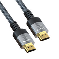 Câble HDMI 8K en alliage de zinc, tressé en nylon, 48 Gbps, Ultra HD 2.1, prend en charge 8K60Hz, 4K120Hz, HDR, VRR, HDCP 2.3 pour ordinateur portable et PC
